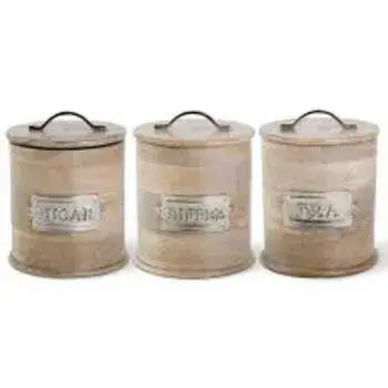 Steel Canister Brown Color 